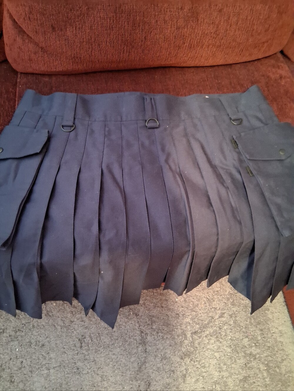 Kilted bros Mens navy blue utility kilt ,  Heavy Duty, Durable, sz 50 Exc Cond - Picture 7 of 9